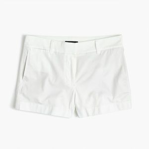 NWT! J. Crew White Chino Shorts.